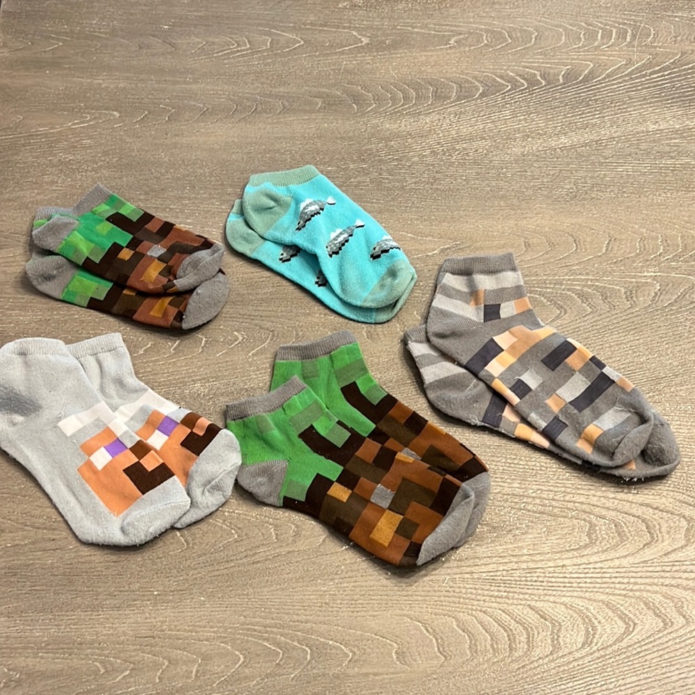 Mojang Minecraft socks